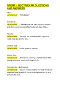 NREMT &ndash; OBGYN EXAM QUESTIONS AND ANSWERS&period;docx&NewLine;&NewLine;