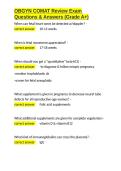 OBGYN COMAT Review Exam Questions & Answers &lpar;Grade A&plus;&rpar;&period;docx&NewLine;&NewLine;