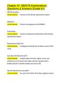 Chapter 37 OB GYN Examinations Questions & Answers &lpar;Grade A&plus;&rpar;&period;docx&NewLine;&NewLine;
