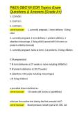 PAEA OBGYN EOR Topics Exam Questions & Answers &lpar;Grade A&plus;&rpar;&period;docx&NewLine;&NewLine;