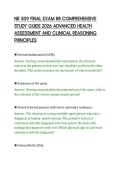 NR 509 FINAL EXAM 88 COMPREHENSIVE&NewLine;STUDY GUIDE 2026 ADVANCED HEALTH&NewLine;ASSESSMENT AND CLINICAL REASONING&NewLine;PRINCIPLES&NewLine;