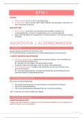 Samenvatting BTW I - HoGent - Examen juni 2026