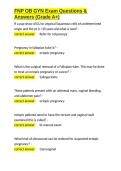 FNP OB GYN Exam Questions & Answers &lpar;Grade A&plus;&rpar;&period;docx&NewLine;&NewLine;