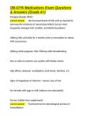 OB-GYN Medications Exam Questions & Answers &lpar;Grade A&plus;&rpar;&period;docx&NewLine;&NewLine;