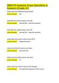 OB GYN Anatomy Exam Questions & Answers &lpar;Grade A&plus;&rpar;&period;docx&NewLine;&NewLine;