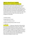 OBGYN Shelf Exam &lpar;uWISE&rpar; Questions & Answers &lpar;Grade A&plus;&rpar;&period;docx&NewLine;&NewLine;