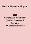 Medical Physics ABR Part 1 PDF &vert; Board Exam Study Guide & High-Yield Review Notes