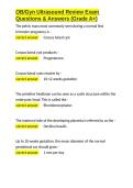 OB Gyn Ultrasound Review Exam Questions & Answers &lpar;Grade A&plus;&rpar;&period;docx&NewLine;&NewLine;