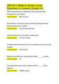 OBGYN II Midterm Review Exam Questions & Answers &lpar;Grade A&plus;&rpar;&period;docx&NewLine;&NewLine;