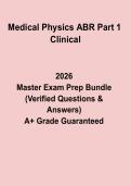 Medical Physics ABR Part 1 Clinical PDF &vert; Board Exam Study Guide&comma; Imaging Physics & Review Notes