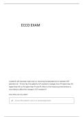 ECCO CARING FOR PATIENTS WITH NEUROLOGIC DISORDERS- PART 1 EXAM