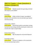 OBGYN Chapter 1 Exam Questions & Answers &lpar;Grade A&plus;&rpar;&period;docx&NewLine;&NewLine;