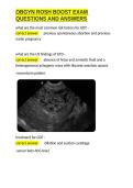 OBGYN ROSH BOOST EXAM QUESTIONS AND ANSWERS&period;docx&NewLine;&NewLine;