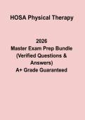HOSA Physical Therapy PDF &vert; Study Guide&comma; Practice Questions & Competition Prep Notes