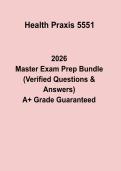 Health Praxis 5551 PDF &vert; Health Education Exam Study Guide & Practice Questions