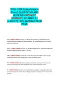WGU C268 Spreadsheets &lpar;Excel&rpar; QUESTIONS AND VERIFIED CORRECT ANSWERS GRADED A&plus; -LATEST 2026-2027GUARANTEED PASS&period;docx&NewLine;&NewLine;