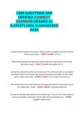 C268 QUESTIONS AND VERIFIED CORRECT ANSWERS GRADED A&plus; -LATEST 2026-2027- 100- GUARANTEED PASS&period;docx&NewLine;&NewLine;