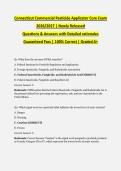Connecticut Commercial Pesticide Core Exam BUNDLE 2026&sol;2027 &vert; 2 Full Exam Sets &vert; Q&A with Detailed Rationales &vert; Guaranteed Pass - A&plus; Graded