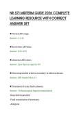 NR 571 MIDTERM GUIDE 2026 COMPLETE&NewLine;LEARNING RESOURCE WITH CORRECT&NewLine;ANSWER SET&NewLine;