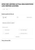 NFDN 1001 MIDTERM ACTUAL 2026 QUESTIONS AND VERIFIED ANSWERS