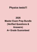 Physics Practice Tests PDF &vert; Exam Questions&comma; Answers & Revision Study Guide