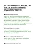 NR 572 COMPREHENSIVE RESEARCH TEST&NewLine;2026 FULL QUESTIONS ACCURATE&NewLine;RESPONSES EXPERT REVIEW&NewLine;
