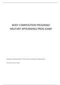 BCMAP BODY COMPOSITION EVAL QUESTIONS WITH CORRECT ANSWERS