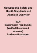 Occupational Safety & Health Standards and Agencies Overview PDF &vert; OSHA Study Guide & Safety Regulations Notes