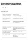 COGSCI 180 MIDTERM ACTUAL 2026 QUESTIONS AND VERIFIED ANSWERS