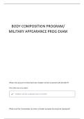 ARMY BODY COMPOSITION PROGRAM QUESTIONS WITH ANSWERS