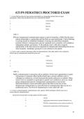 ATI PN Pediatrics Proctored Exam Questions and Answers Latest NGN Update Graded A&plus;&NewLine;