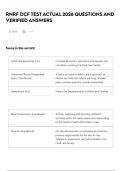 RNRF DCF TEST ACTUAL 2026 QUESTIONS AND VERIFIED ANSWERS