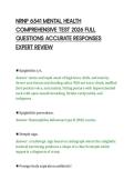 NRNP 6541 MENTAL HEALTH&NewLine;COMPREHENSIVE TEST 2026 FULL&NewLine;QUESTIONS ACCURATE RESPONSES&NewLine;EXPERT REVIEW