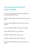 ME2 SWE EXAM QUESTIONS WITH CORRECT ANSWERS&period;