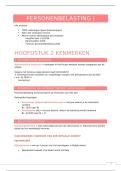 Samenvatting Personenbelasting I - HoGent - Examen juni 2026