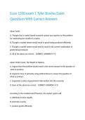 Econ 1500 exam 1 Tyler Bowles Exam Questions With Correct Answers 