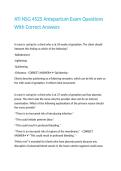 ATI NSG 4525 Antepartum Exam Questions With Correct Answers