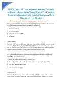 NU 578 Units 1-5 Exam Advanced Nursing University of South Alabama Actual Exam 2026&sol;2027 &ndash; Complete Exam-Style Questions with Detailed Rationales &vert; Pass Guaranteed &ndash; A&plus; Graded&NewLine;&NewLine;