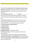 BIOL30 Air Methods Critical Care Exam Questions and Answers&NewLine;
