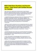 WGU C190 Exam Questions and Answers&NewLine;&lpar;2026&rpar; &vert; Fully Solved with Verified Answers&NewLine;&vert; A&plus; Verified