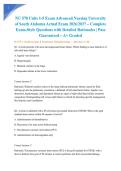 NU 578 Units 1-5 Exam Advanced Nursing University of South Alabama Actual Exam 2026&sol;2027 &ndash; Complete Exam-Style Questions with Detailed Rationales &vert; Pass Guaranteed &ndash; A&plus; Graded&NewLine;&NewLine;