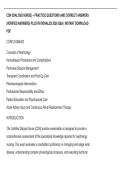 CDN &lpar;DIALYSIS NURSE&rpar; &ndash; PRACTICE QUESTIONS AND CORRECT ANSWERS&NewLine;&lpar;VERIFIED ANSWERS&rpar; PLUS RATIONALES 2026 Q&A &vert; INSTANT DOWNLOAD&NewLine;PDF&period;