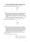 ATI PN Pediatrics Proctored Exam Questions and Answers Latest NGN Update Graded A&plus;&NewLine;