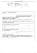 Journeyman Electrician Practice Test Questions and Answers Graded A&plus; Updated Study Guide&NewLine;