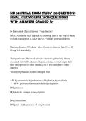 NU 641 FINAL EXAM STUDY 130 QUESTIONS&NewLine;FINAL STUDY GUIDE 2026 QUESTIONS&NewLine;WITH ANSWERS GRADED A&plus;