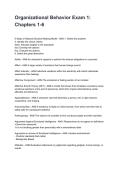 Organizational Behavior Exam 1&colon; Chapters 1-6 REVISED AND UPDATED FOR 2026&sol;2027 ACTUAL EXAM COMPLETE QUESTIONS AND CORRECT DETAILED ANSWERS &lpar;VERIFIED ANSWERS&rpar; &vert;ALREADY GRADED A&plus;&vert;&vert;BRAND NEW&excl;&excl;&NewLine;