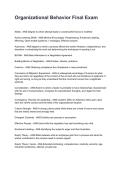 Organizational Behavior Chapter Quizes REVISED AND UPDATED FOR 2026&sol;2027 ACTUAL EXAM COMPLETE QUESTIONS AND CORRECT DETAILED ANSWERS &lpar;VERIFIED ANSWERS&rpar; &vert;ALREADY GRADED A&plus;&vert;&vert;BRAND NEW&excl;&excl; &lpar;ALL BUNDLED HERE&excl;&excl;&excl;&rpar;