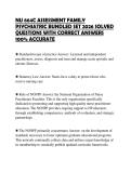 NU 664C ASSESSMENT FAMILY&NewLine;PSYCHIATRIC BUNDLED SET 2026 SOLVED&NewLine;QUESTIONS WITH CORRECT ANSWERS&NewLine;100&percnt; ACCURATE&NewLine;