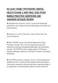 NU 664C FAMILY PSYCHIATRIC MENTAL&NewLine;HEALTH EXAMS 2 AND FINAL 2026 STUDY&NewLine;BUNDLE PRACTICE QUESTIONS AND&NewLine;ANSWERS DETAILED REVIEW