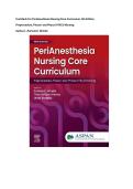 Test Bank For PeriAnesthesia Nursing Core Curriculum&comma; 5th Edition Preprocedure&comma; Phase I and Phase II PACU Nursing Authors &comma;Pamela E&period; Windle&period;